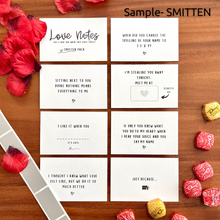 Sample of Smitten Love Notes messages.
