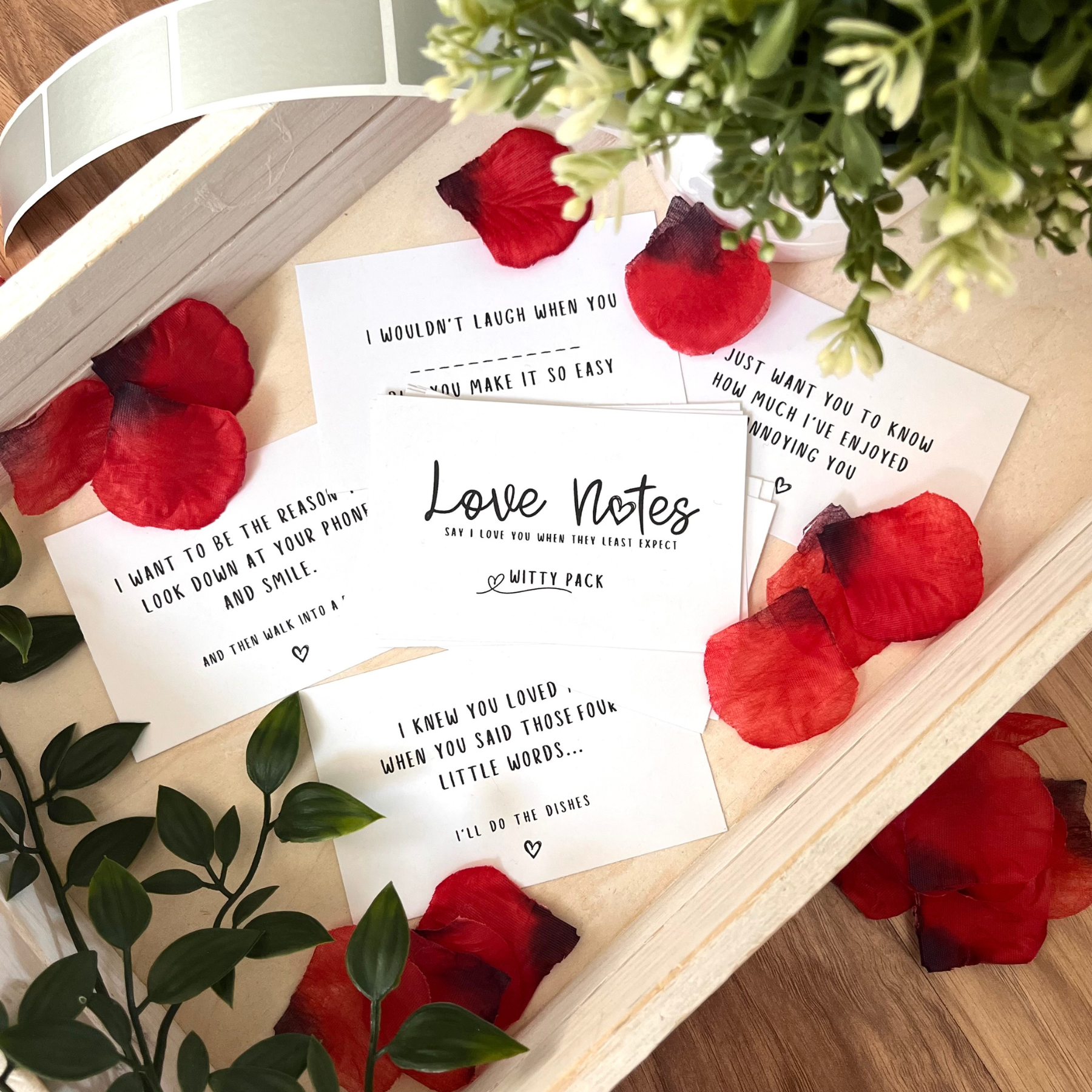 Red Roses + Petals = LOVE Romance Package